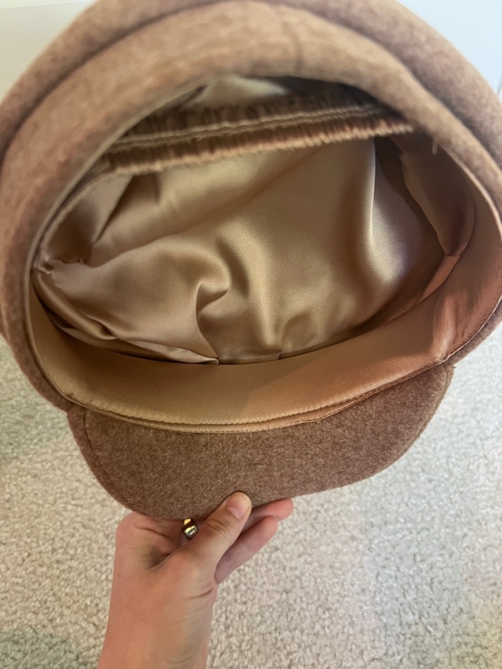 Universal Thread Newsboy Cap in warm brown - Picture 7 of 8